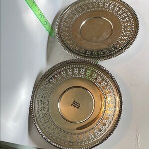 Silver Decorative Plates